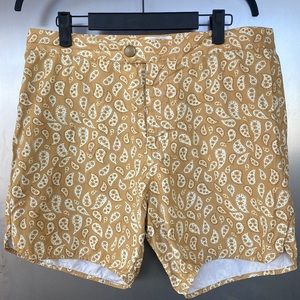 Men’s RVCA board shorts. Mustard yellow. Size 32. Alex Knost collection.